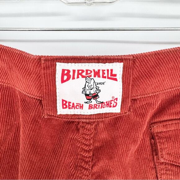 Birdwell Women's Classic Corduroy Shorts Mid Rise Red Size 12 Outdoor Gorpcore - Picture 13 of 15